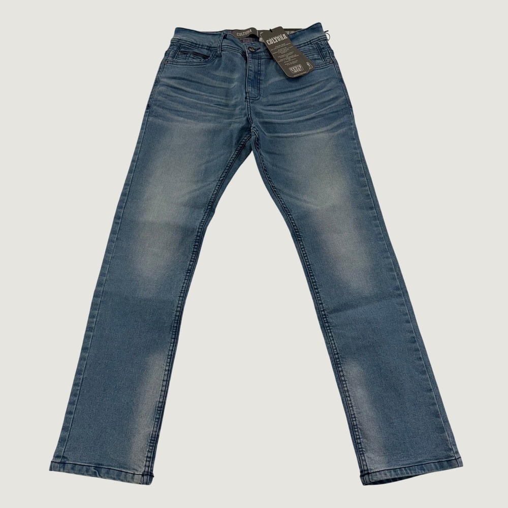 Cultura Premium Men's Slim Jeans 30x30 Blue Stretch Denim New With Tags